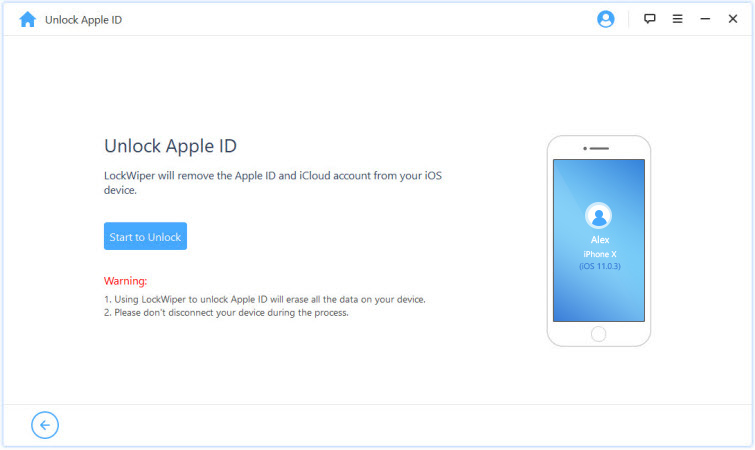 lockwiper разблокирует Apple ID