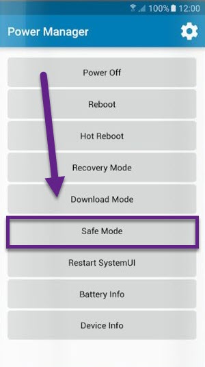 Безопасный режим Power Manager